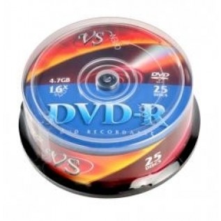 Диск VS DVD-R 4.7 GB 16xCB/25 (цена за 25шт) (13 000 126)