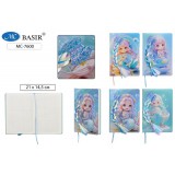 Блокнот детский BASIR 80л. 21х14,5см. 