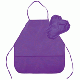 Фартук для труда deVENTE, 45*54см, ткань, с нарукавниками, 3 кармана, фиолетовый (7042002)