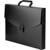 Папка-портфель пластиковая  А4 ATTACHE, 1 отд, черная (1547347)