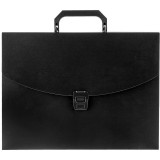 Папка-портфель пластиковая  А4 ATTACHE, 1 отд, черная (1547347)