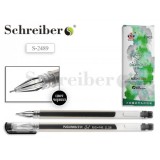 Ручка гелевая SCHREIBER, 0,38мм, черная (S 2489)