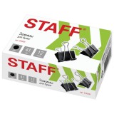 Зажимы для бумаг STAFF, 41 мм, черные (ЦЕНА ЗА 12 ШТ) (12/12/360) (224609) Зажимы для бумаг STAFF, 41 мм, черные (ЦЕНА ЗА 12 ШТ) (12/12/360) (224609)