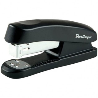Степлер BERLINGO, №24/6, №26/6 на 30л., черный (12/120) (H3100) (011953)