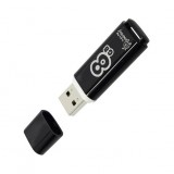 Флеш-драйв USB SMART BUY GLOSSY, 8Gb, series black