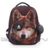 Рюкзак Hatber ERGONOMIC -WOLF- EVA, 37X29X17 СМ, светоотраж., 2 отд., 2 кармана (NRk_30050) 
