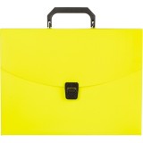 Папка-портфель пластиковая  А4 ATTACHE NEON (335х230х35мм), 1 отд, желтый (1547492)