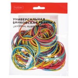 Резинка банковская ХАТБЕР, 100г, 50мм диаметр, длина 80мм, цветная (RB_083970) (083970)