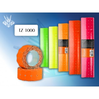 Ценник цветной TUKZAR, ФИГУРНЫЙ 21,4х12 мм, 400 шт в ленте (100/1000) (TZ 1000)