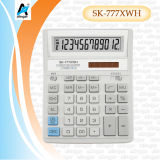 Калькулятор настольный SKAINER SK-777XWH, 12 разрядный., пластик, 157x200x32мм, белый (10/40) (SK-77
