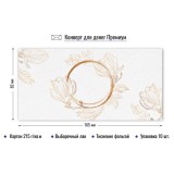 Конверт для денег КВАДРА премиум, без надписи, тиснение фольгой (9833) (1/10)