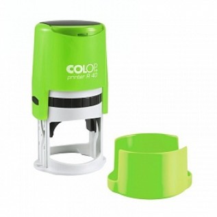 Оснастка для круглой печати COLOP Pr. R40, зелен., неон с крышкой, Австрия (938611)