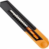 Нож канцелярский АЛЬФА, 18мм, фиксатор, пластиковый, оранжевый (992788)