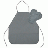 Фартук deVENTE, 45*54см, ткань, с нарукавниками, 3 кармана, серый (7042607)