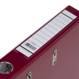 Регистратор ХАТБЕР А4, 50мм, с арочным мех, с карманом на корешке, бордо (50ПР4_00006) (052610)