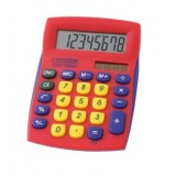 Калькулятор настольный CITIZEN SDC-450NRDCFS 8-разрядный, 120х87х22, красный (SDC-450NRDCFS) 