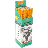 Карандаш чернографитный ЛУЧ HB, шестигранный, желтый корпус (35С 2358-08)