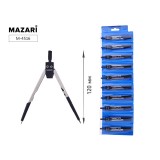Циркуль MAZARI, металлический в чехле (M-4516)