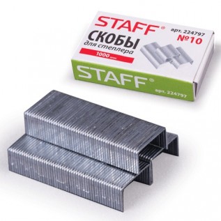 Скобы STAFF №10 (1000шт) (224797)