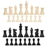 Фигуры шахматные пластиковые (король h=9.7 см, пешка 4.2 см) (4339335)