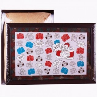 Поднос-столик ФЕНИКС-ПРЕЗЕНТ, с мягким основ-м , столеш. из мдф (41*28*6см) (1/6) (33142)