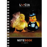 Записная книжка ХАТБЕР А6 80л. клетка 