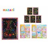 Набор для творчества MAZARI «ГРАВЮРА И РАСКРАСКА», 2 в 1, 19х26см. (M-8734)