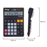 Калькулятор настольный DELI EM01420, 12-разрядный, черный, 180x126x34 мм (1407148)