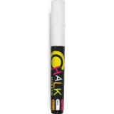 Меловой маркер FLEXOFFICE 2,5 мм, с ластиком, белый (FO-CM01 WHITE)