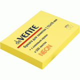 Клейкая бумага для заметок deVENTE, 51х76мм/100л, неон желтый (2010312)