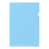 Папка-уголок А4 inФОРМАТ, 150 мкм, пластиковая, синяя (20/500) (PU7015B) (040543)