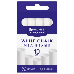 Мел белый BRAUBERG 