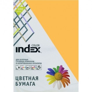 Бумага INDEX COLOR A4 100л/пач 80 гр, золотой (IC58/100) (00-00019689)