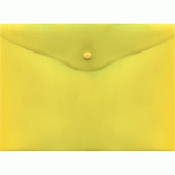 Папка-конверт на кнопке ATTOMEX А4 325х235 мм. 150мкм, непрозрач. желтая (3071063)