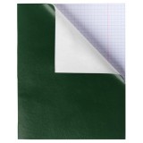 Тетрадь А5 96 л. клетка ХАТБЕР, зеленая, обл. бумвинил, скоба (96Т5бвВ1) (013378)