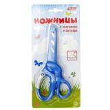 Ножницы детские ХАТБЕР, 155мм, безопасные, в чехле с застежкой, металлические (DNn_15014) (009055) Ножницы детские ХАТБЕР, 155мм, безопасные, в чехле с застежкой, металлические (DNn_15014) (009055)