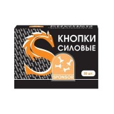 Кнопки канцелярские SPONSOR, 50шт/уп, пласт., короб., европ.. ассорти  (SPP01P (C09602)