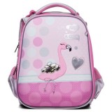 Рюкзак Hatber ERGONOMIC CLASSIC -ФЛАМИНГО- EVA, 37X29X17 СМ, светоотр, 2 отд., 2 кар. (NRk_45014)