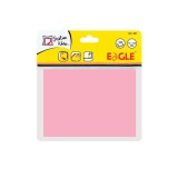 Блок бумаги для заметок EAGLE, с липким слоем, 102х75мм/100л., розовый, пастель (50/300) (657/роз) (