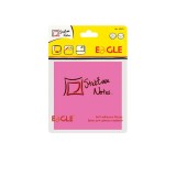Блок бумаги для заметок EAGLE, с липким слоем, 51х38мм/100л., розовый, неон (50/300) (653/неон.роз) 