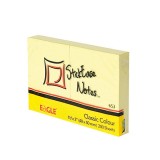 Блок бумаги для заметок EAGLE, с липким слоем, 51х38мм/2 штх100л., желтый, пастель (50/300) (653/жел
