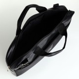 Сумка мужская RISE, 40,5х4,5х29см, 2 отд на молнииях, черный (7774594)