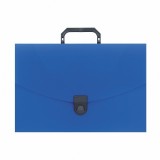 Портфель-папка А4/06 ATTACHE, 30мм, пластиковый, 1 от., на замке, синий (1/15/540) (112335)