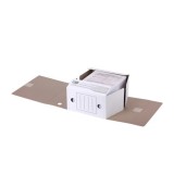 Папка STAFF А4 архивная с завязками, микрогофрокартон, 150мм., белая, до 1400 лист. (128875)