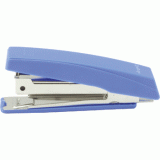 Степлер ATTOMEX №10, на 18л., пластиковый корпус, со встроеным антистеплером, синий (4142324)