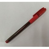 Ручка гелевая 611, 0,5 мм, резиновый грип, пласт. корпус, красная (ЦЕНА ЗА 12 ШТ) (611/красн.)