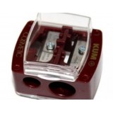 Точилка KUM, пластиковая, 2 отверстия, с контейнером, для цв. и косметич. карандашей (6023) Точилка KUM, пластиковая, 2 отверстия, с контейнером, для цв. и косметич. карандашей (6023)