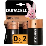 Элемент питания (батарейка щелочная) D/LR20-2BL DURACELL BASIC (1х5v)(ЦЕНАЗА 2ШТ.) (73518) (450401)