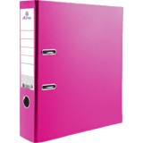 Регистратор ATTOMEX  А4, 75мм.pvc разобр, метал.окан-ка, наварной карман, ярко розовая (3093011)
