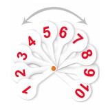 Касса-веер цифр СТАММ, от 1 до 20, прямой и обратный счет (ВК15)